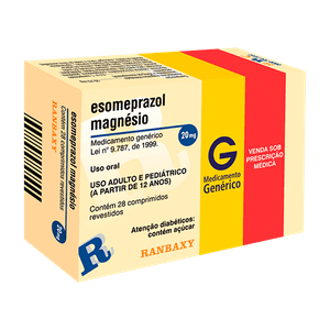 Esomeprazol Magnésico - Ranbaxy 20Mg Caixa Com 28 Comprimidos