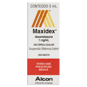 Maxidex 01% Solução Oftálmica Frasco Gotejador Com 5Ml