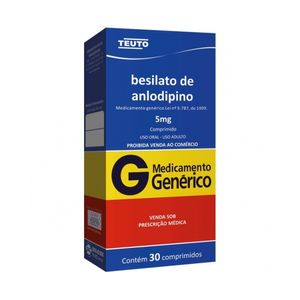 Anlodipino 5Mg 30Cpr Teuto