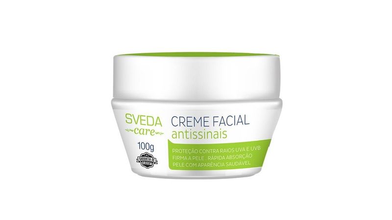 Creme Facial Antissinais 100G Sveda Care