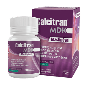 Calcitran Mdk Mastigável 30 Comprimidos