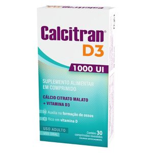 Calcitran D3 1.000UI 30 Comprimidos Revestidos