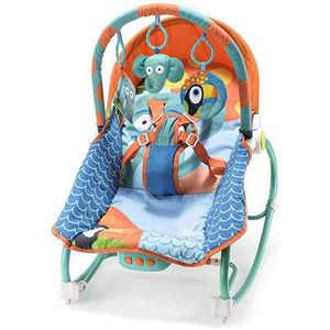 Cadeira de Balanço para Bebês 0-20 kg Elefante, Multikids Baby, Azul