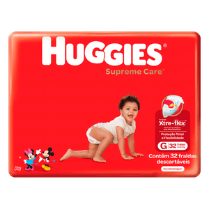 Fralda Huggies Supreme Care Tamanho G