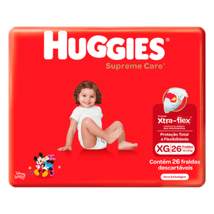 Fralda Huggies Supreme Care Tamanho XG