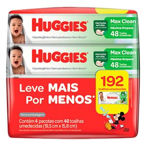 Huggies Lenços Classic 48un Leve 4 Pague 3