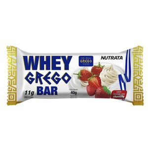 Nutrata Bar Whey Grego Morango Chant. 40Gr