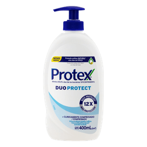 Sabonete Líquido Antibacteriano para as Mãos Protex Duo Protect Frasco 400ml