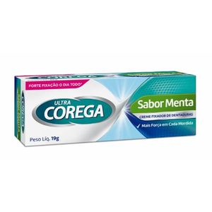 Corega Fixador de Prótese Ultra Creme Sabor Menta 19g