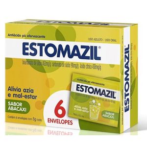Estomazil Pó Efervescente Sabor Abacaxi com 6 Sachês de 5g cada