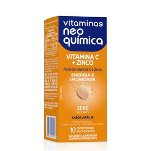 Vitaminas Neo Química C + Zinco Eferv 10 Comprimidos