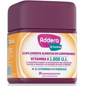 Vitamina D Addera 1.000UI +Vitaminas com 30 comprimidos