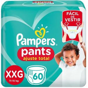 Fralda Pampers Pants Ajuste Total XXG com 60 unidades