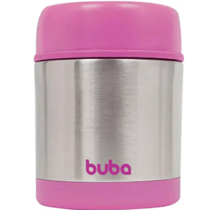 Pote Térmico Da Aço Inoxidável  350ML Rosa BUBA