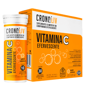 Cronoliv Vitamina C Laranja 30 Comprimidos Efervescentes
