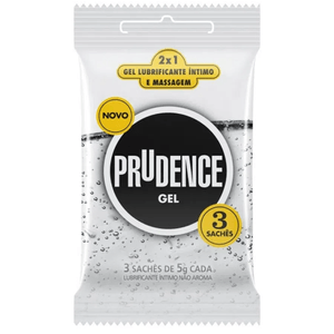 Gel Lubrificante Prudence Neutro com 3 Sachês