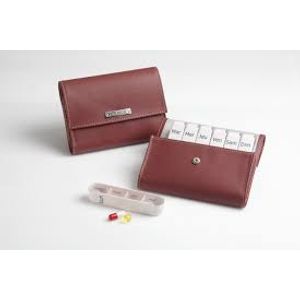 Pilbox Liberty Porta Comprimido Semanal Carmim