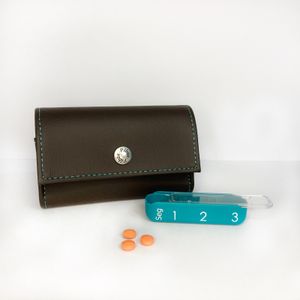 Pilbox Mini Porta Comprimido Semanal Chocolate