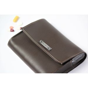 Pilbox Liberty Porta Comprimido Semanal Chocolate