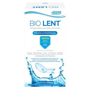 Kit Bio Lent Solução Estéril e Estojo Para Lentes de Contato 470Ml Teuto