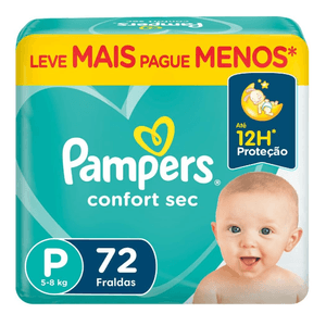 PAMPERS FR.CONFORT SEC BAG P C/72