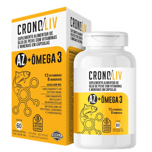 Cronoliv Az e Ômega 3 Com 60 Cápsulas Softgel