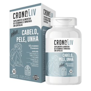 Cronoliv Plus Cabelo Pele e Unha Com 30 Cápsulas Softgel