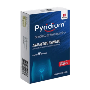 Pyridium 200Mg Caixa Com 18 Drágeas