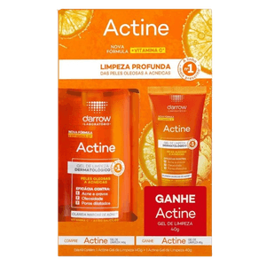 ACTINE KIT 140G + GANHE GEL DE LIMPEZA 40G