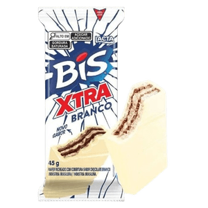 Wafer Recheado Lacta BIS Xtra Branco 45g