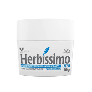 Desodorante Creme Antitranspirante Talco Herbíssimo 55G